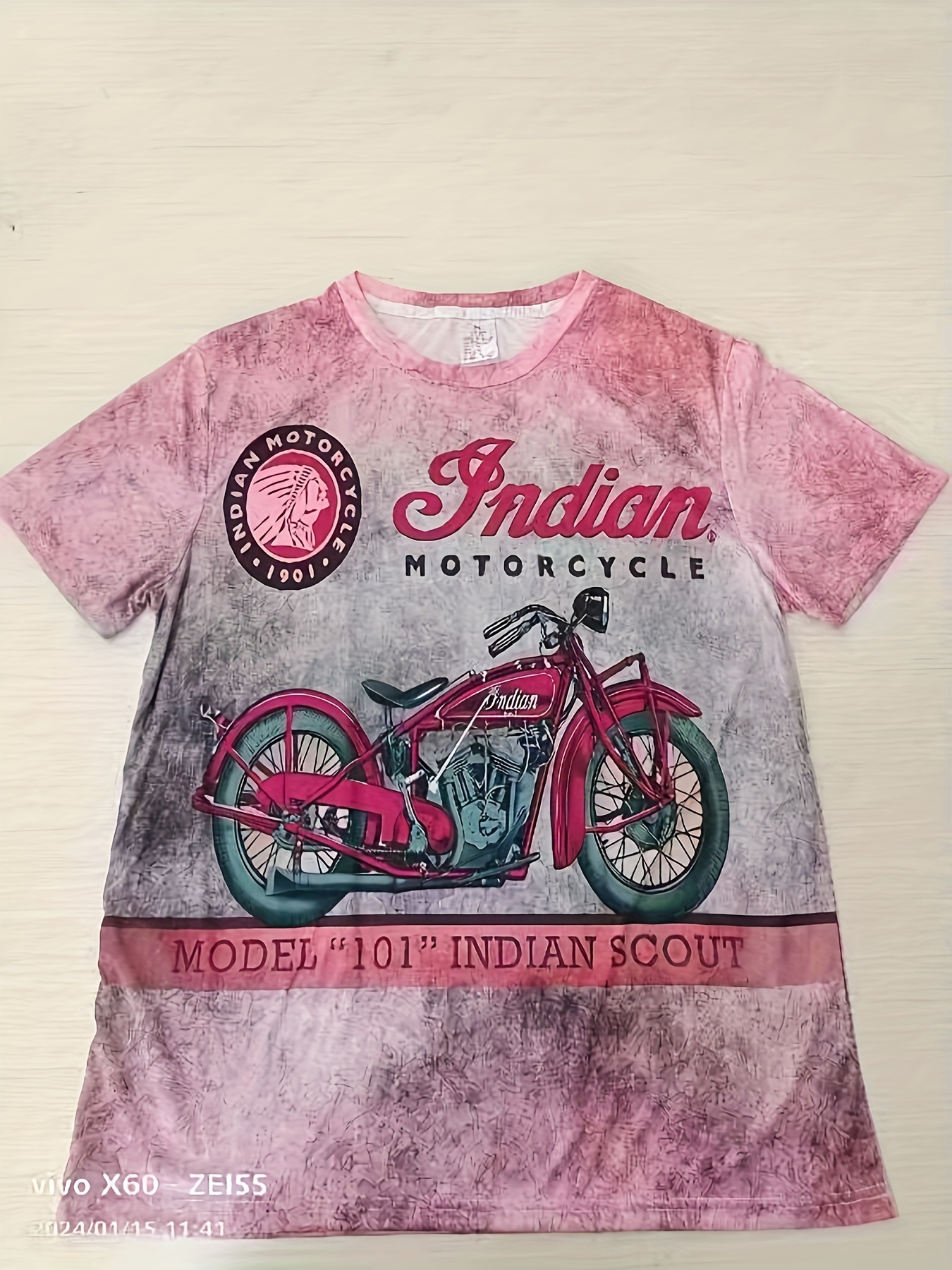 retro style motorcycle print mens graphic t shirt casual comfy tees for summer mens clothing details 12